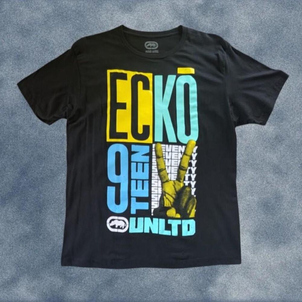 Ecko Unltd. 1972 Peace Sign Graphic Design T-Shirt Men's XL NEW